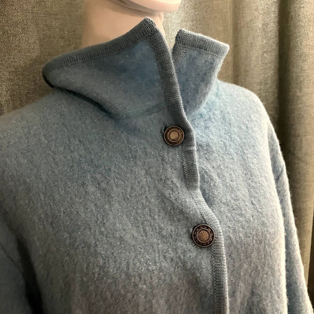 Appleseed's Collared Button Up Jacket 100% Wool W… - image 3